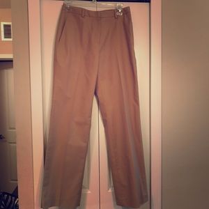High waisted camel pants